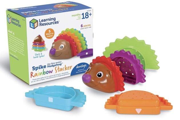 Learning Resources Spike the Fine Motor Hedgehog Rainbow Stackers